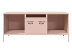Mesa De Centro* Mesa de centro | Mesa de apoio 101.5x50x43.5 cm aço laminado a frio Rosa