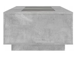 Mesa De Centro* Mesa de centro | Mesa de apoio luzes LED Infinity 116x69x40 cm cimento Cinzento
