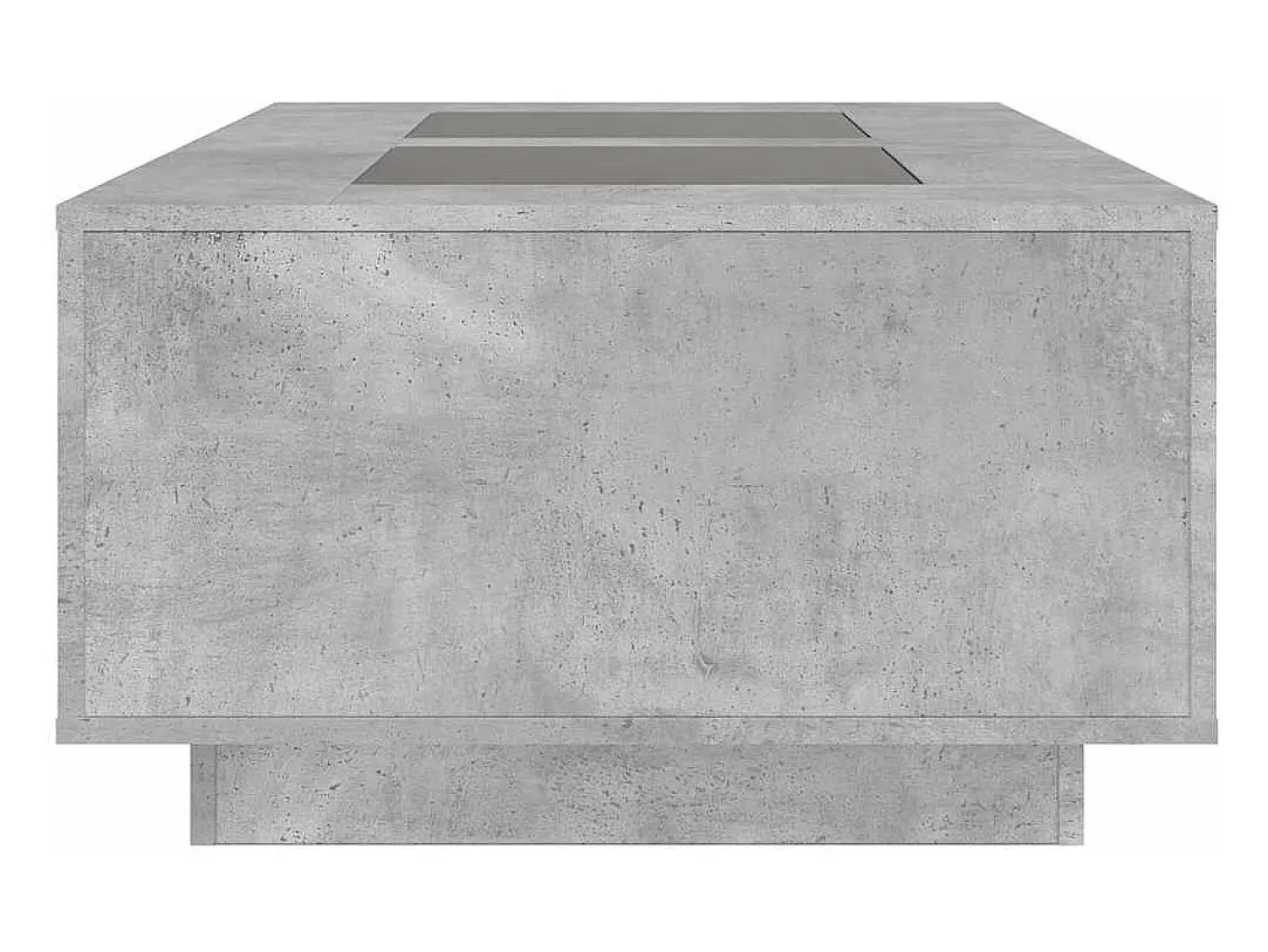 Mesa De Centro* Mesa de centro | Mesa de apoio luzes LED Infinity 116x69x40 cm cimento Cinzento