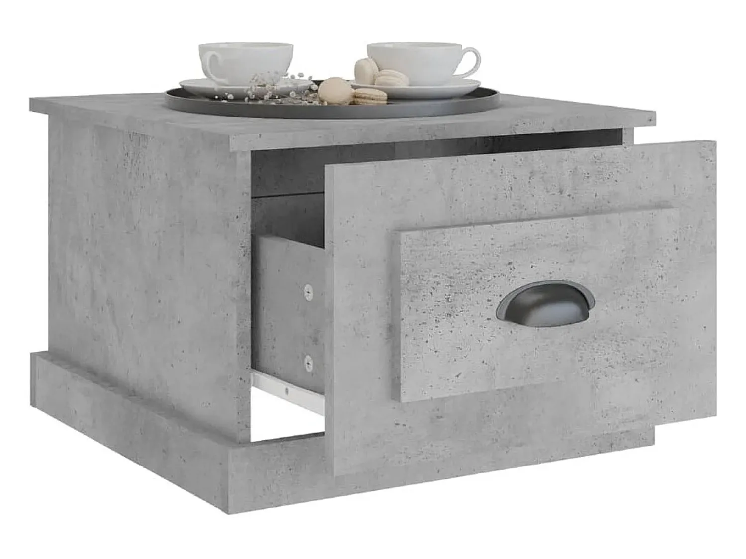 Mesa de centro | Mesa de apoio 50x50x35 cm derivados de madeira sonoma^ Mesa De Centro