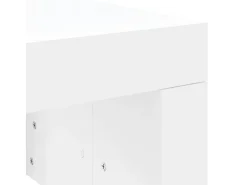 Mesa De Centro| Mesa de centro | Mesa de apoio 102x50x36 cm madeira processada Branco