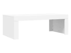 Mesa De Centro| Mesa de centro | Mesa de apoio 102x50x36 cm madeira processada Branco