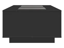 Mesa De Centro* Mesa de centro | Mesa de apoio luzes LED Infinity 116x69x40 cm Preto