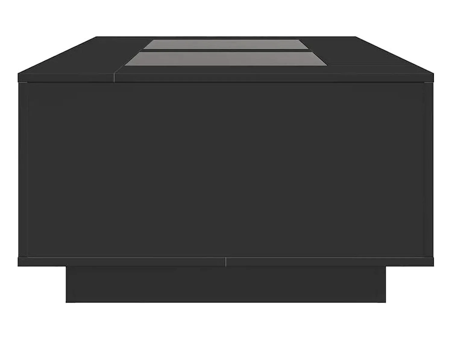 Mesa De Centro* Mesa de centro | Mesa de apoio luzes LED Infinity 116x69x40 cm Preto