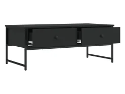 Mesa De Centro* Mesa de centro | Mesa de apoio 101x49x39.5 cm derivados de madeira Preto
