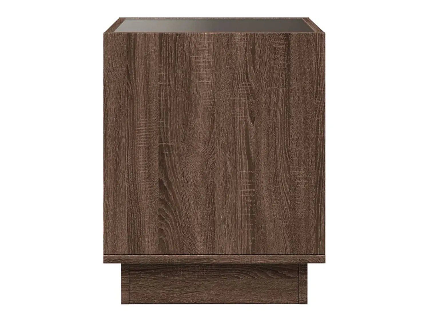 Mesa De Centro* Mesa de centro | Mesa de apoio luzes LED Infinity 40x40x50 cm carvalho Castanho