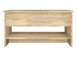 Mesa de centro | Mesa de apoio 80x50x40 cm derivados madeira carvalho sonoma^ Mesa De Centro