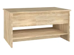 Mesa de centro | Mesa de apoio 80x50x40 cm derivados madeira carvalho sonoma^ Mesa De Centro