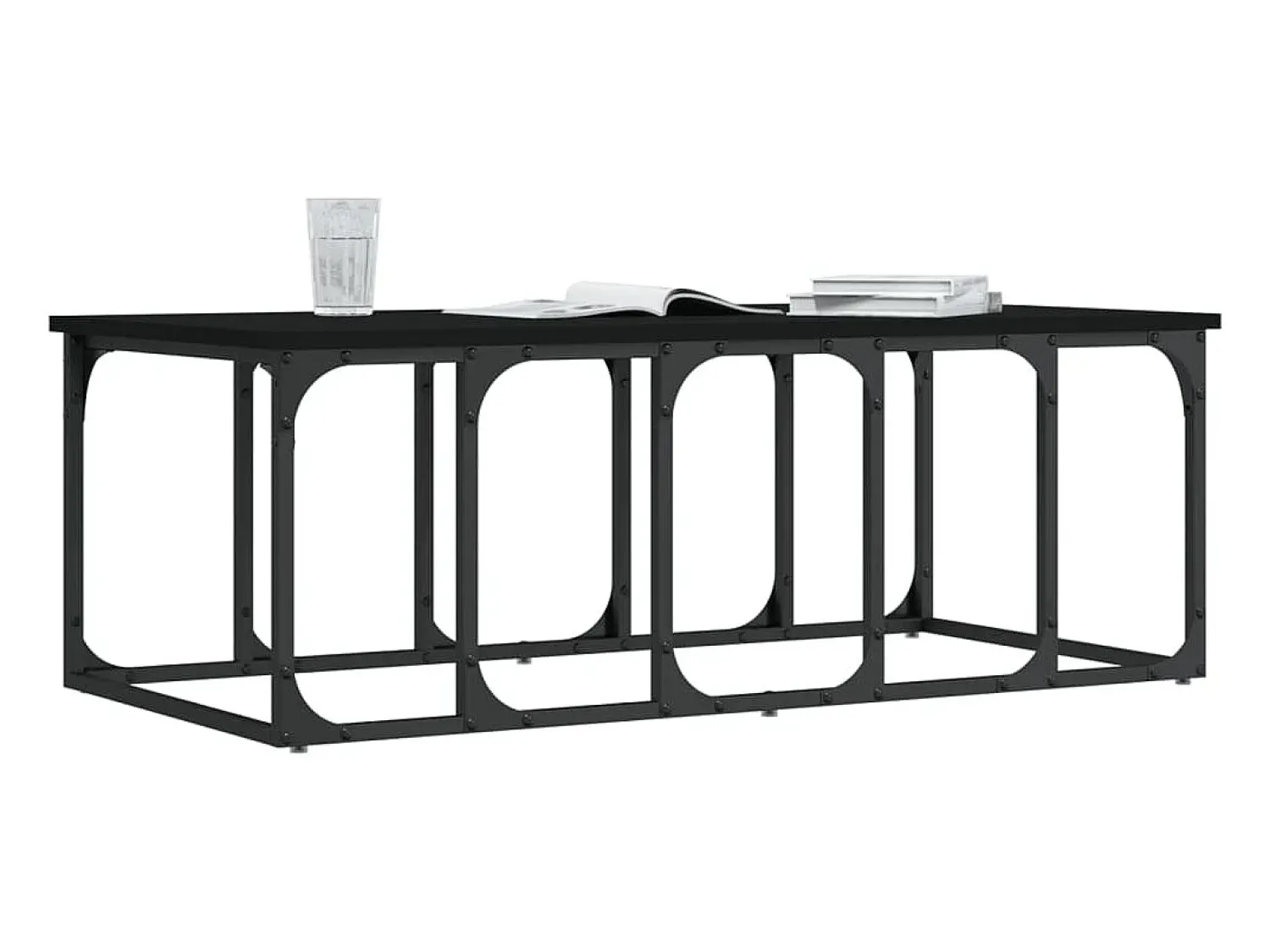 Mesa de centro | Mesa de apoio 100x50x35.5 cm derivados de madeira^ Mesa De Centro