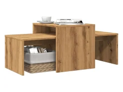 Mesa de centro | Mesa de apoio | Mesa de café 100x48x40 cm deriv. madeira carvalho artisiano^ Mesa De Centro