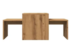 Mesa de centro | Mesa de apoio | Mesa de café 100x48x40 cm deriv. madeira carvalho artisiano^ Mesa De Centro