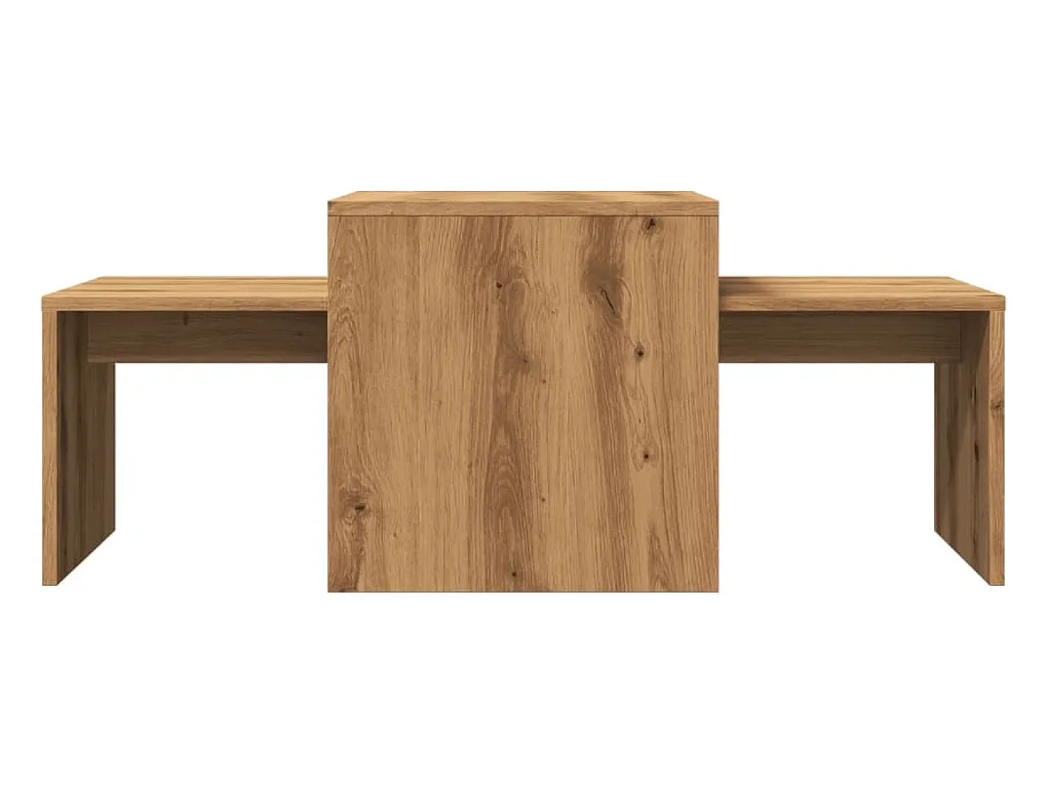 Mesa de centro | Mesa de apoio | Mesa de café 100x48x40 cm deriv. madeira carvalho artisiano^ Mesa De Centro