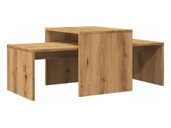 Mesa de centro | Mesa de apoio | Mesa de café 100x48x40 cm deriv. madeira carvalho artisiano^ Mesa De Centro