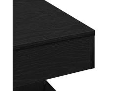 Mesa De Centro| Mesa de centro | Mesa de apoio Carvalho 57x57x30 cm Preto