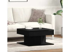 Mesa De Centro| Mesa de centro | Mesa de apoio Carvalho 57x57x30 cm Preto