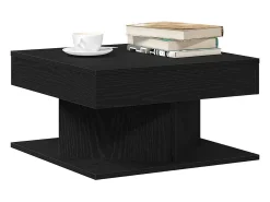 Mesa De Centro| Mesa de centro | Mesa de apoio Carvalho 57x57x30 cm Preto