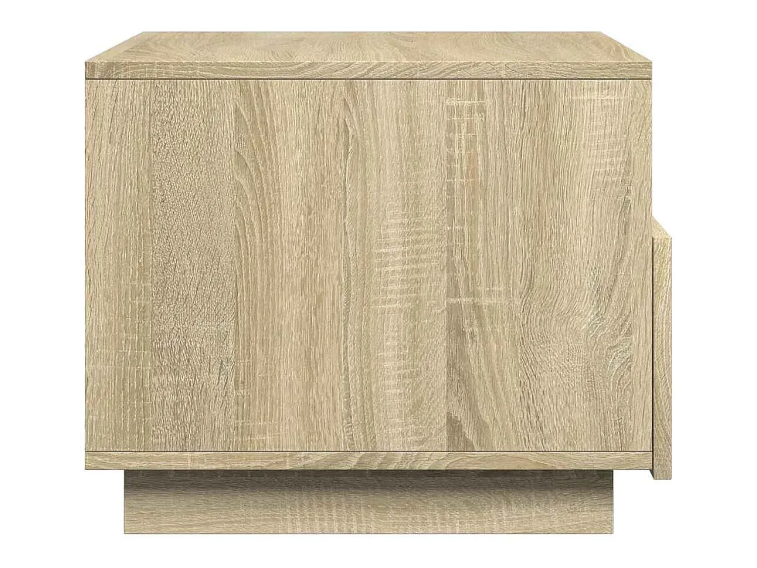 Mesa de centro | Mesa de apoio com luzes LED 50x49x40 cm carvalho sonoma^ Mesa De Centro