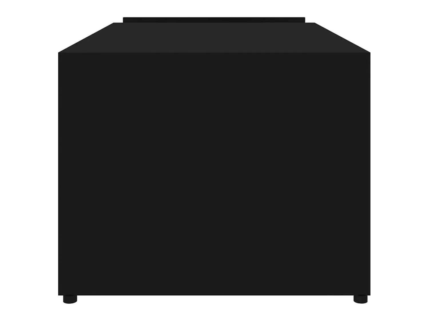Mesa De Centro| Mesa de centro | Mesa de apoio 90x45x35 cm derivados de madeira Preto