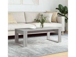 Mesa De Centro| Mesa de centro | Mesa de apoio 102x50x35 cm derivados madeira sonoma Cinzento
