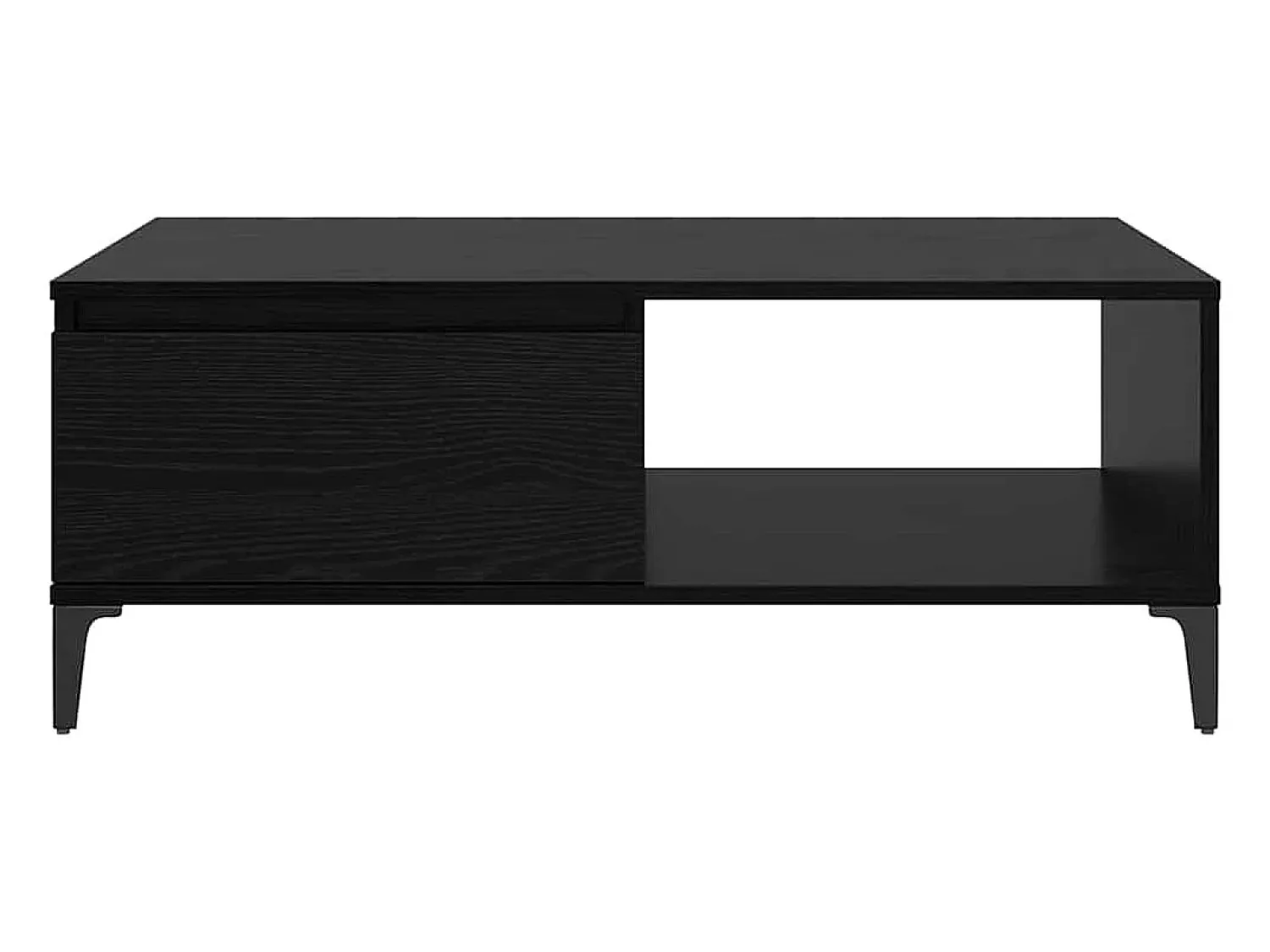 Online Mesa de centro | Mesa de apoio Carvalho 90x60x35 cm Preto