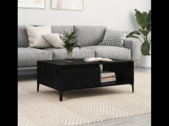 Online Mesa de centro | Mesa de apoio Carvalho 90x60x35 cm Preto