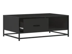Mesa De Centro| Mesa de centro | Mesa de apoio 90x57x35 cm derivados de madeira/metal Preto