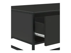 Mesa De Centro| Mesa de centro | Mesa de apoio 90x57x35 cm derivados de madeira/metal Preto