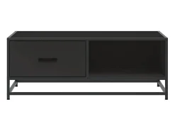 Mesa De Centro| Mesa de centro | Mesa de apoio 90x57x35 cm derivados de madeira/metal Preto