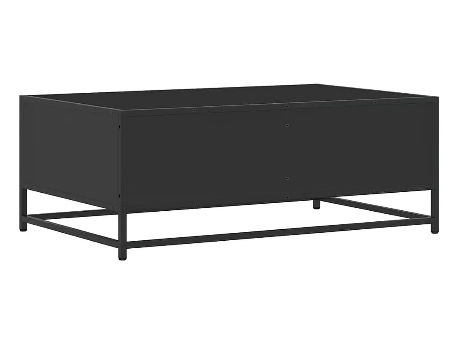 Mesa De Centro| Mesa de centro | Mesa de apoio 90x57x35 cm derivados de madeira/metal Preto
