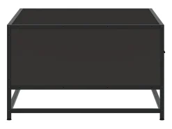 Mesa De Centro| Mesa de centro | Mesa de apoio 90x57x35 cm derivados de madeira/metal Preto