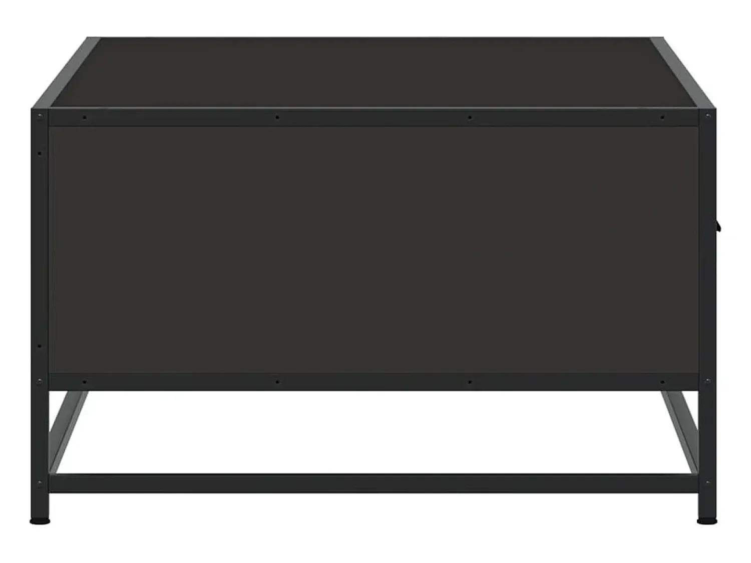 Mesa De Centro| Mesa de centro | Mesa de apoio 90x57x35 cm derivados de madeira/metal Preto