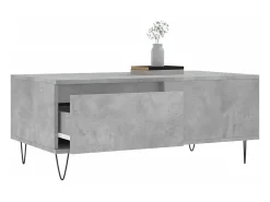 Mesa De Centro| Mesa de centro | Mesa de apoio 90x50x36.5 cm derivados madeira cimento Cinzento