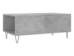 Mesa De Centro| Mesa de centro | Mesa de apoio 90x50x36.5 cm derivados madeira cimento Cinzento