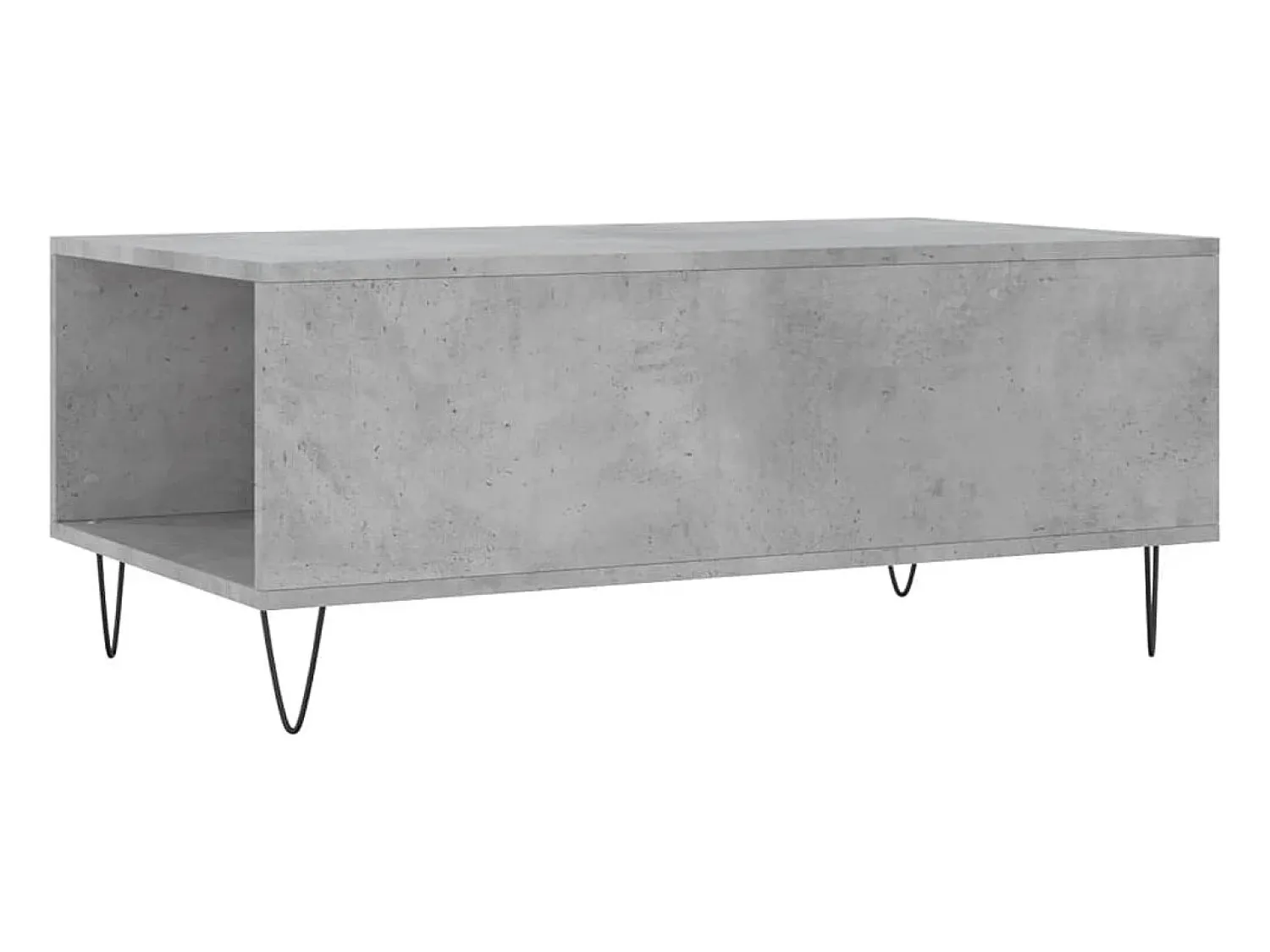 Mesa De Centro| Mesa de centro | Mesa de apoio 90x50x36.5 cm derivados madeira cimento Cinzento