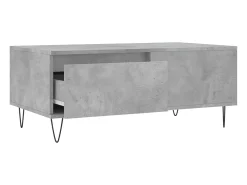 Mesa De Centro| Mesa de centro | Mesa de apoio 90x50x36.5 cm derivados madeira cimento Cinzento
