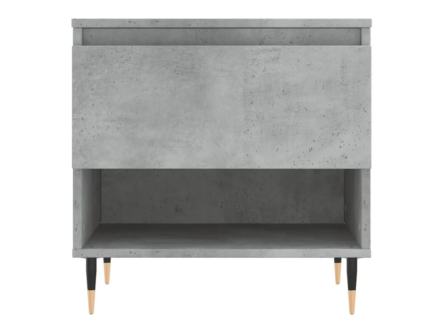 Mesa De Centro| Mesa de centro | Mesa de apoio | Mesa de café 50x46x50cm derivados de madeira -cimento Cinzento
