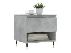 Mesa De Centro| Mesa de centro | Mesa de apoio | Mesa de café 50x46x50cm derivados de madeira -cimento Cinzento