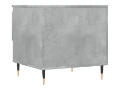 Mesa De Centro| Mesa de centro | Mesa de apoio | Mesa de café 50x46x50cm derivados de madeira -cimento Cinzento