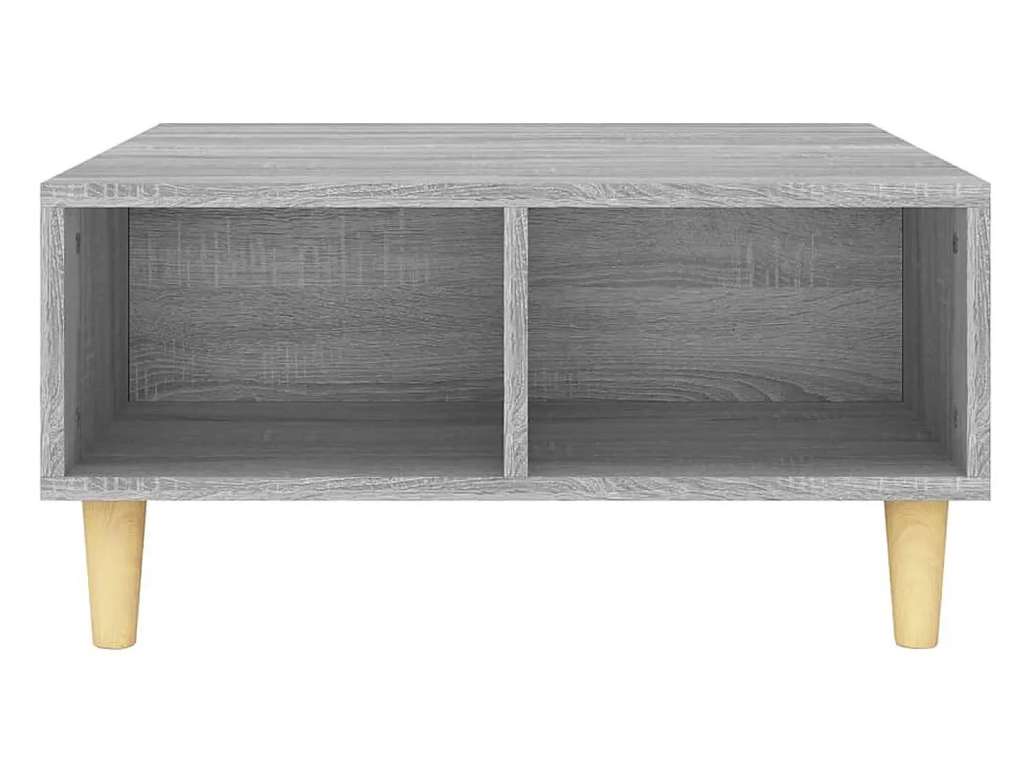 Hot Mesa de centro | Mesa de apoio 60x60x30 cm aglomerado cor sonoma Cinzento