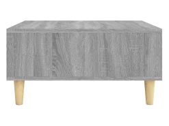 Hot Mesa de centro | Mesa de apoio 60x60x30 cm aglomerado cor sonoma Cinzento