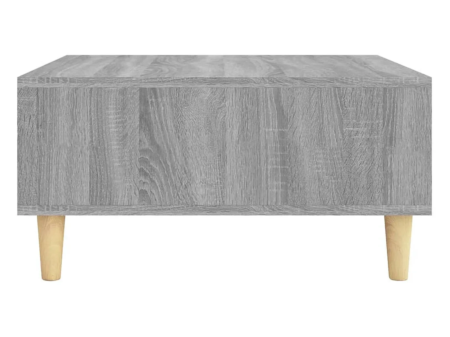 Hot Mesa de centro | Mesa de apoio 60x60x30 cm aglomerado cor sonoma Cinzento
