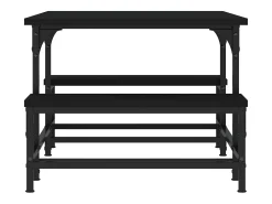 Mesa De Centro| Mesa de centro | Mesa de apoio 100x50.5x40 cm derivados de madeira Preto