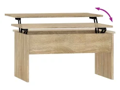 Sale Mesa de centro | Mesa de apoio80x50.5x41.5cm madeira processada carvalho sonoma Castanho
