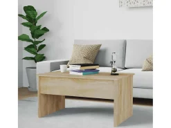 Sale Mesa de centro | Mesa de apoio80x50.5x41.5cm madeira processada carvalho sonoma Castanho