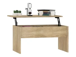 Sale Mesa de centro | Mesa de apoio80x50.5x41.5cm madeira processada carvalho sonoma Castanho
