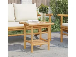 Mesa de centro | Mesa de apoio | Mesa de café 45x45x45 cm bambu^ Mesa De Centro