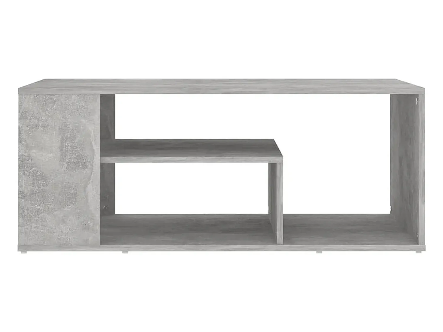 Mesa De Centro| Mesa de centro | Mesa de apoio 100x50x40 cm derivados madeira cimento Cinzento