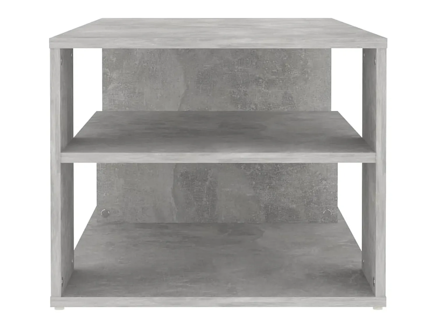 Mesa De Centro| Mesa de centro | Mesa de apoio 100x50x40 cm derivados madeira cimento Cinzento