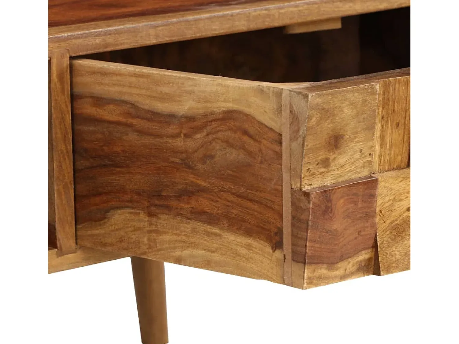 Mesa De Centro| Mesa de centro | Mesa de apoio madeira acácia maciça c/ acabam. mel 110x50x37 cm Castanho