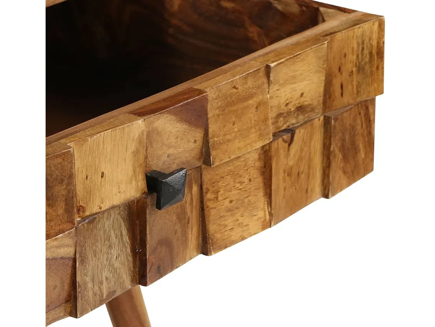 Mesa De Centro| Mesa de centro | Mesa de apoio madeira acácia maciça c/ acabam. mel 110x50x37 cm Castanho
